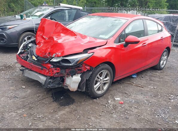 3G1BE6SM7JS624149 2018 CHEVROLET CRUZE Red წინა მარცხენა ხედი სამი მეოთხედიდან