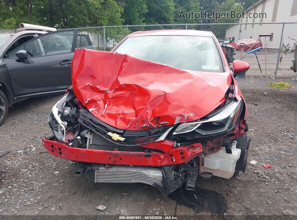 3G1BE6SM7JS624149 2018 CHEVROLET CRUZE Red ხელსაწყოთა პანელის ხედი