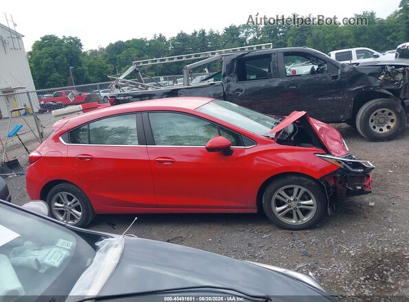3G1BE6SM7JS624149 2018 CHEVROLET CRUZE Red უკანა სალონის ხედი