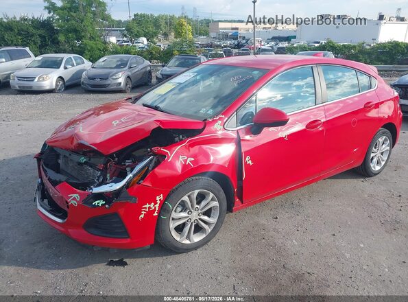 3G1BE6SM7KS545288 2019 CHEVROLET CRUZE Red Przód lewy
