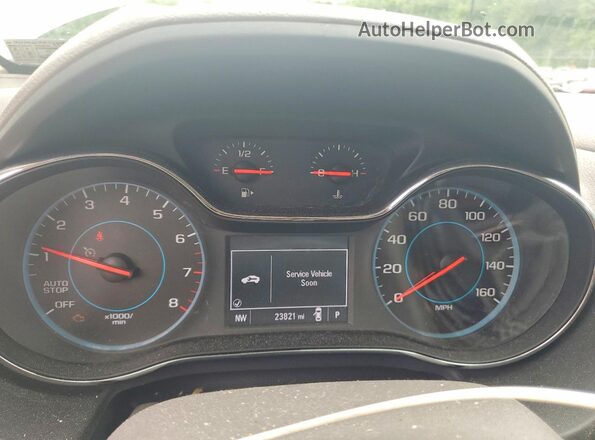 3G1BE6SM8JS518132 2018 CHEVROLET CRUZE White Սարքավորումների վահանակի տեսք