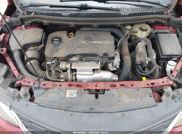 3G1BE6SMXHS612331 2017 CHEVROLET CRUZE Red Widok z tyłu