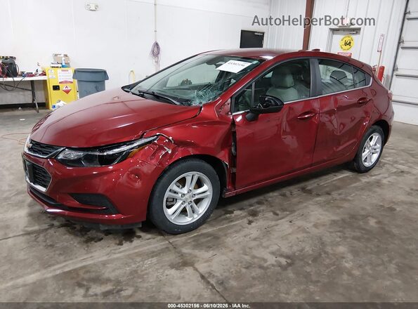 3G1BE6SMXJS652818 2018 CHEVROLET CRUZE Red Vista tres cuartos delantera izquierda