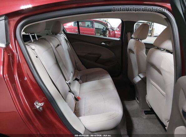 3G1BE6SMXJS652818 2018 CHEVROLET CRUZE Red Vista de la etiqueta del VIN