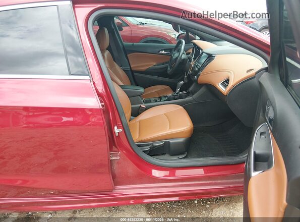 3G1BF6SM2HS568208 2017 CHEVROLET CRUZE Red Widok wnętrza z przodu