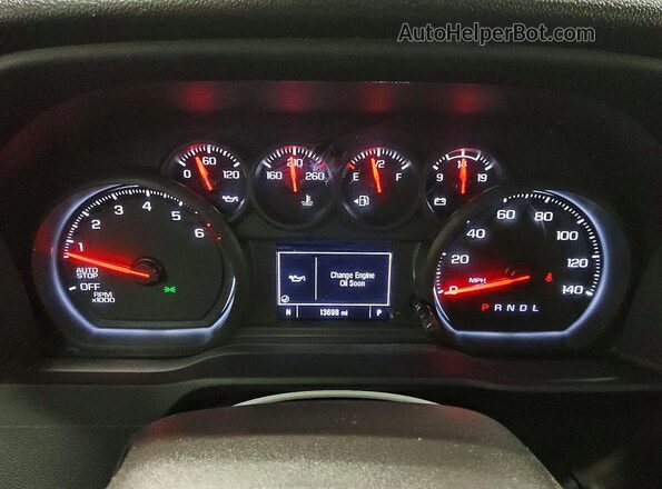 3GCNAAED2RG327464 2024 CHEVROLET SILVERADO White ხელსაწყოთა პანელის ხედი