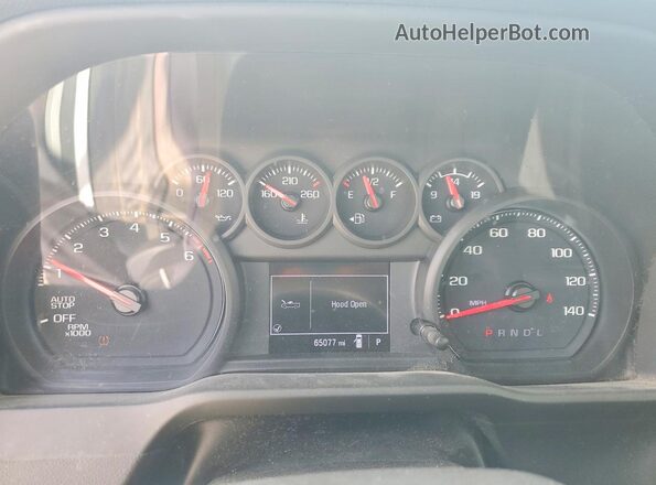 3GCNAAED4PG297316 2023 CHEVROLET SILVERADO White Widok zestawu wskaźników