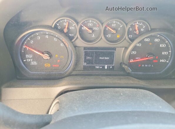 3GCNAAEDXPG312546 2023 CHEVROLET SILVERADO White Вид щитка приладів