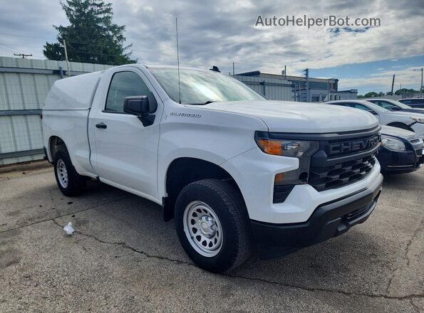 3GCNAAEK5PG350930 2023 CHEVROLET SILVERADO White Передня права чверть