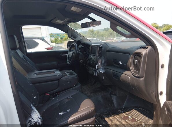 3GCNWAEF0MG337888 2021 CHEVROLET SILVERADO White Вид салону спереду