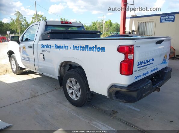 3GCNWAEF2MG385327 2021 CHEVROLET SILVERADO White Tył lewy