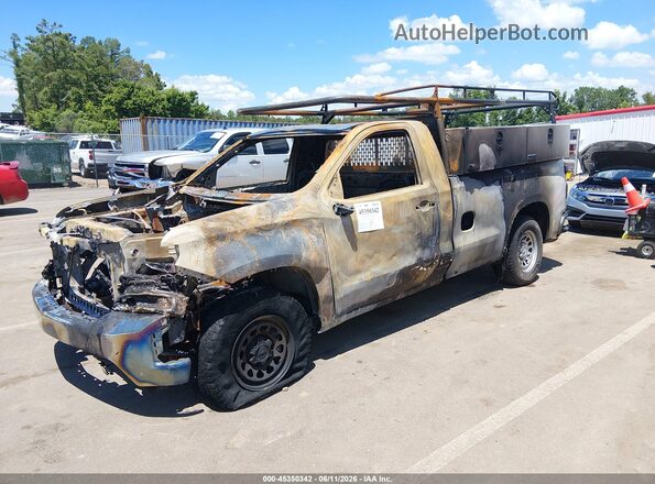 3GCNWAEF9LG310588 2020 CHEVROLET SILVERADO Черный Передняя левая четверть