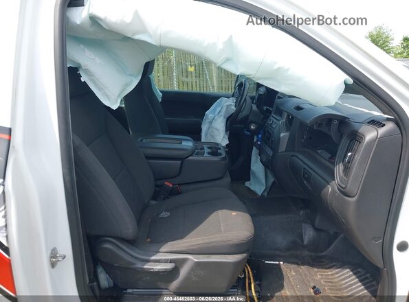 3GCNWAEF9MG360490 2021 CHEVROLET SILVERADO White Widok wnętrza z przodu