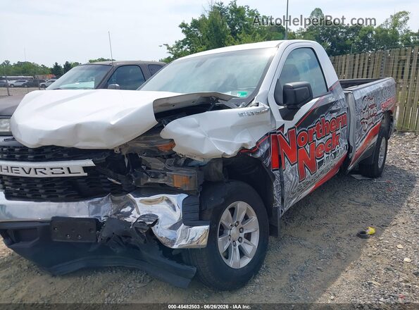 3GCNWAEF9MG360490 2021 CHEVROLET SILVERADO White Przód lewy