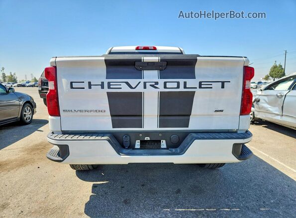3GCNWAEFXMG477494 2021 CHEVROLET SILVERADO White Вид ззаду