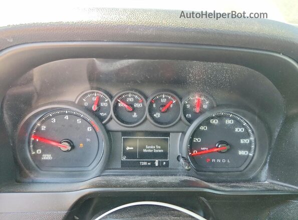 3GCNWAEFXMG477494 2021 CHEVROLET SILVERADO White Вид щитка приладів