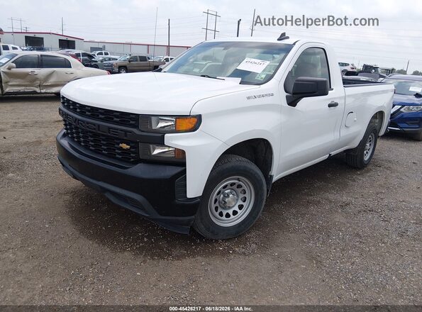 3GCNWAEH5LG223661 2020 CHEVROLET SILVERADO Белый Передняя левая четверть