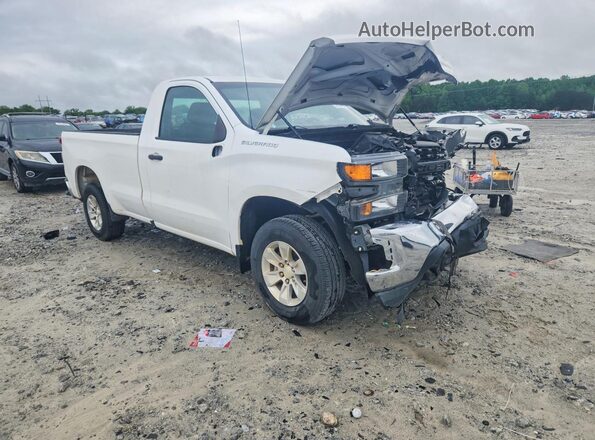 3GCNWAEH6MG105670 2021 CHEVROLET SILVERADO Белый Передняя правая четверть