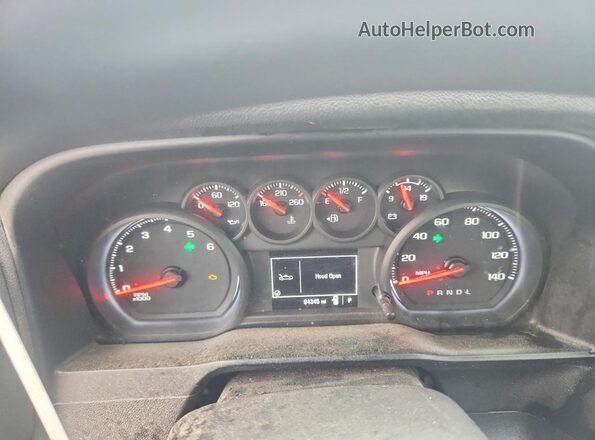 3GCNWAEH6MG105670 2021 CHEVROLET SILVERADO Белый Вид щитка приборов