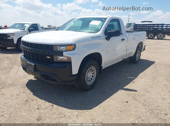 3GCNYAEF2KG213967 2019 CHEVROLET SILVERADO White Front left