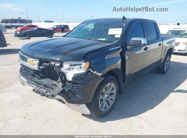 3GCPACED2NG614138 2022 CHEVROLET SILVERADO Black Передня ліва чверть