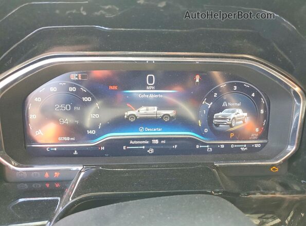 3GCPACED2RG276651 2024 CHEVROLET SILVERADO Black Instrument cluster view