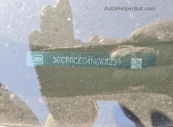 3GCPACED4NG611239 2022 CHEVROLET SILVERADO Blue ძრავის განყოფილების ხედი