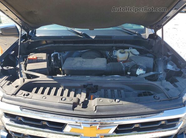 3GCPACED4NG611239 2022 CHEVROLET SILVERADO Blue უკანა სალონის ხედი