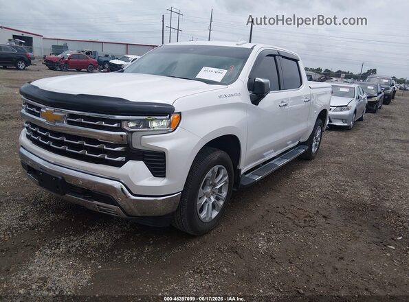 3GCPAEED4SG194521 2025 CHEVROLET SILVERADO White წინა მარცხენა ხედი სამი მეოთხედიდან