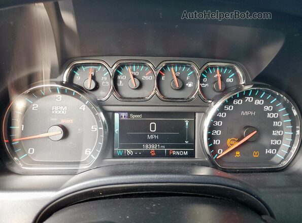 3GCPCREC0GG135000 2016 CHEVROLET SILVERADO Black Вид щитка приладів