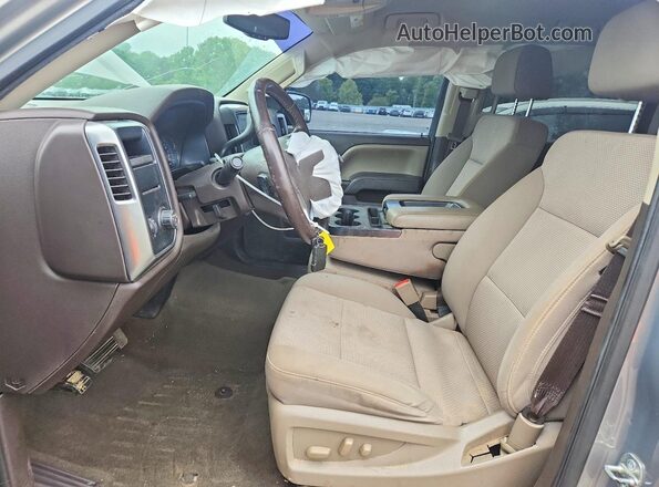 3GCPCREC0HG389582 2017 CHEVROLET SILVERADO Gray წინა სალონის ხედი
