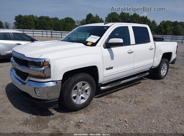 3GCPCREC0JG527689 2018 CHEVROLET SILVERADO White წინა მარცხენა ხედი სამი მეოთხედიდან