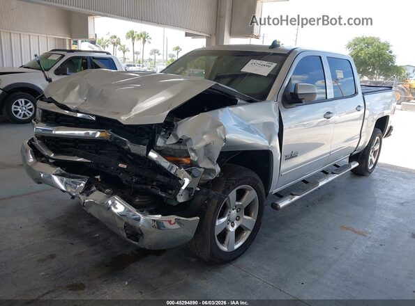 3GCPCREC2JG587327 2018 CHEVROLET SILVERADO Silver წინა მარცხენა ხედი სამი მეოთხედიდან