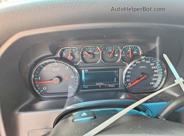 3GCPCREC4HG430327 2017 CHEVROLET SILVERADO Blue Vista del cuadro de instrumentos