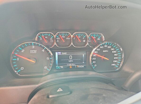 3GCPCREC5GG277181 2016 CHEVROLET SILVERADO Black ხელსაწყოთა პანელის ხედი