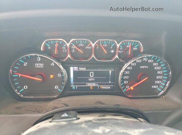 3GCPCREC6GG148981 2016 CHEVROLET SILVERADO Black Вид щитка приладів
