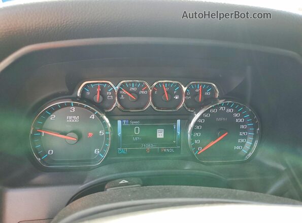 3GCPCREC6JG183849 2018 CHEVROLET SILVERADO White Вид щитка приладів