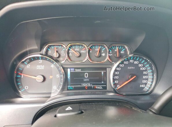 3GCPCREC6JG386174 2018 CHEVROLET SILVERADO Black ხელსაწყოთა პანელის ხედი