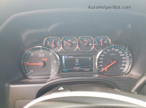 3GCPCREC6JG613833 2018 CHEVROLET SILVERADO Silver Instrument cluster view