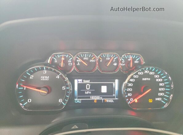 3GCPCREC8JG261354 2018 CHEVROLET SILVERADO Black ხელსაწყოთა პანელის ხედი