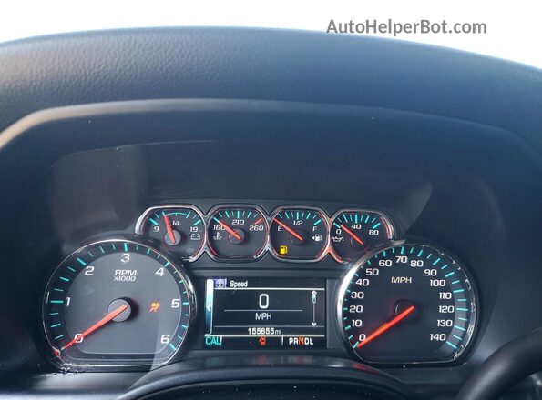 3GCPCREH3JG436511 2018 CHEVROLET SILVERADO Черный Вид щитка приборов