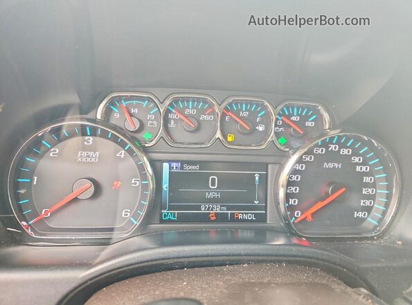 3GCPCSEC1JG335298 2018 CHEVROLET SILVERADO White Вид щитка приладів