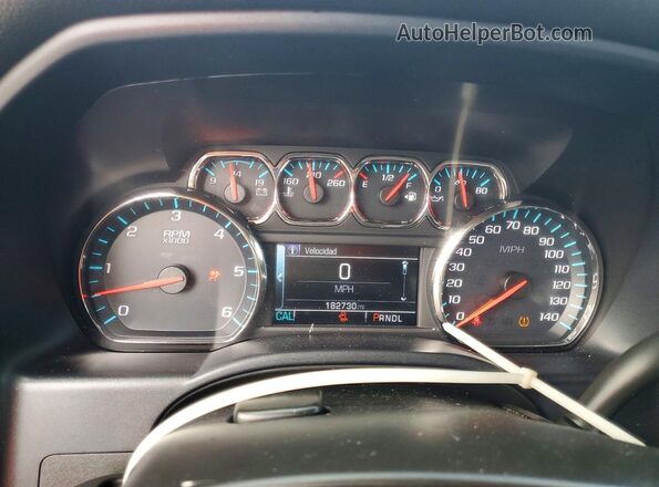 3GCPCSEC4HG394744 2017 CHEVROLET SILVERADO White ხელსაწყოთა პანელის ხედი