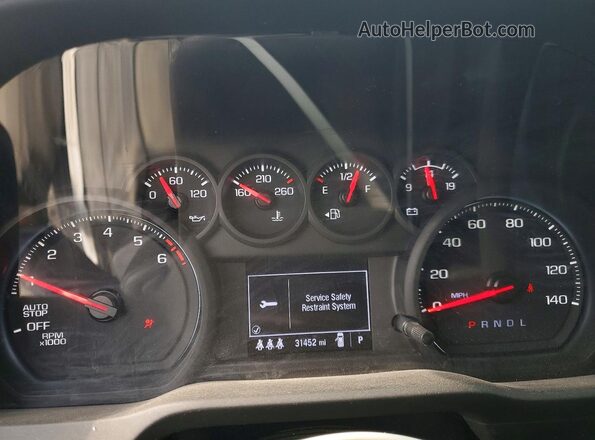 3GCPDAEK5RG214378 2024 CHEVROLET SILVERADO White Սարքավորումների վահանակի տեսք