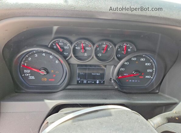 3GCPDAEK8NG546180 2022 CHEVROLET SILVERADO Белый Вид щитка приборов