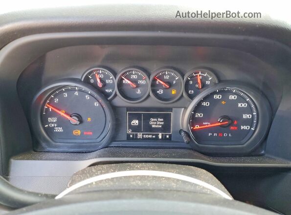 3GCPDBEK6NG561525 2022 CHEVROLET SILVERADO Silver ხელსაწყოთა პანელის ხედი