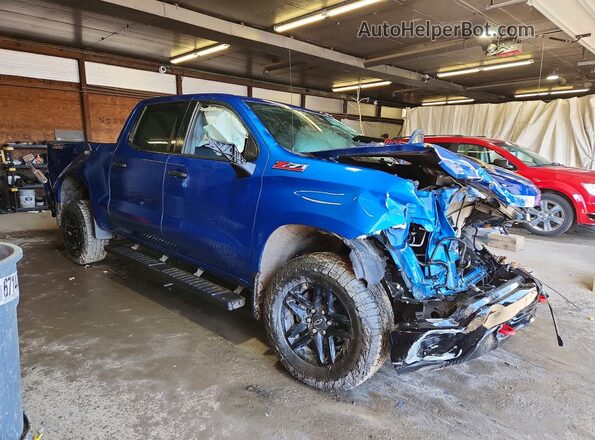 3GCPDCEDXNG504123 2022 CHEVROLET SILVERADO Blue Front right