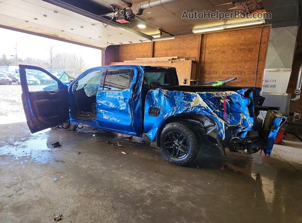 3GCPDCEDXNG504123 2022 CHEVROLET SILVERADO Blue Rear left