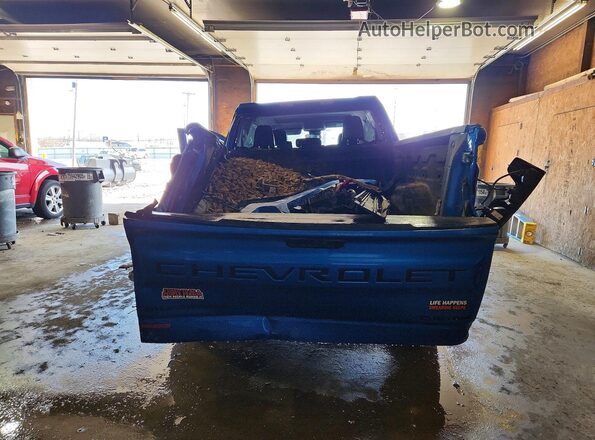 3GCPDCEDXNG504123 2022 CHEVROLET SILVERADO Blue Rear view