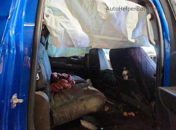 3GCPDCEDXNG504123 2022 CHEVROLET SILVERADO Blue Rear seats view